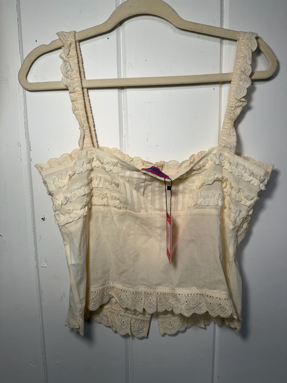 Edikted Hera Button Front Ruffled Top - Picture 3 of 3